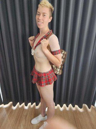 19yo teen schoolgirl deepthroat toy